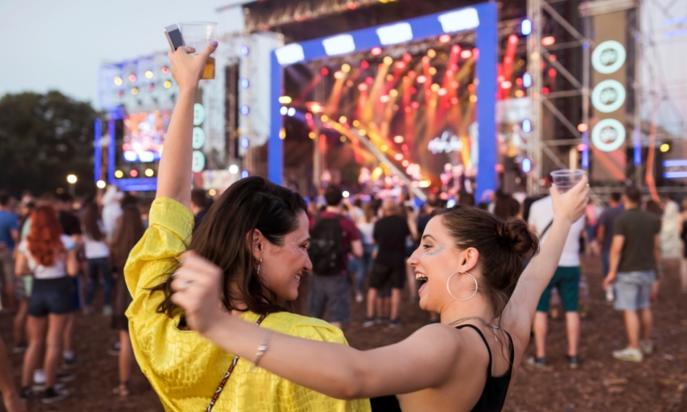 Festival crowd and stage lighting for Tomorrowland Thailand tickets