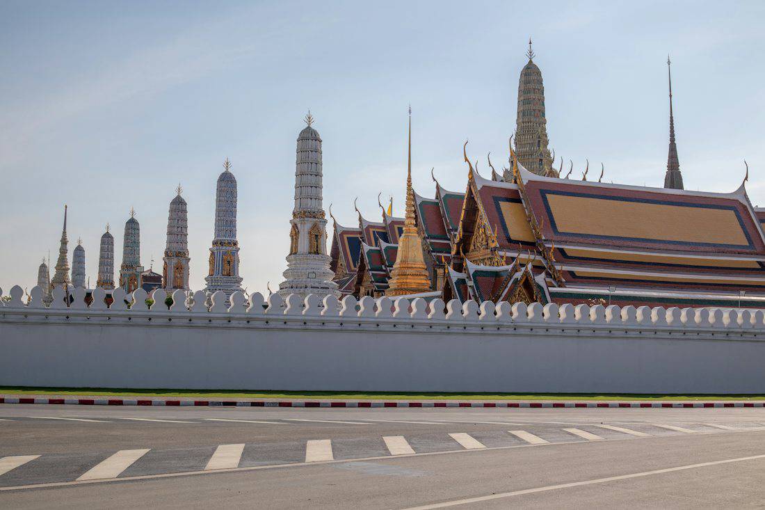 Grand Palace and temple architecture in Bangkok